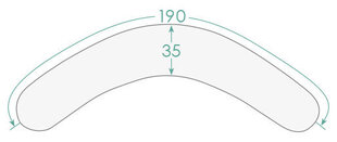 Мультифункциональная подушка CebaBaby, Multi (190x35), пузыри цена и информация | Подушки для кормления | hansapost.ee