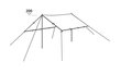 Vaatetorn-varikatus telgile Easy Camp Tarp, 3x3 m hind ja info | Telgid | hansapost.ee