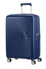 Средний чемодан American Tourister Soundbox Spinner Expandable 67 см, синий цена и информация | Чемоданы, дорожные сумки | hansapost.ee