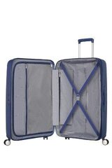 Средний чемодан American Tourister Soundbox Spinner Expandable 67 см, синий цена и информация | Чемоданы, дорожные сумки | hansapost.ee