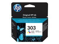 HP 303 Tri-colour Ink Cartridge цена и информация | Картриджи для струйных принтеров | hansapost.ee