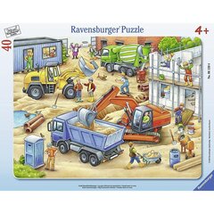 Пазл Ravensburger большой плитки 40 шт Большие рабочие машины цена и информация | Пазлы | hansapost.ee