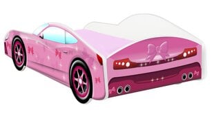 Кровать с матрасом Car BED-PINK-2, 160x80 см, розовая цена и информация | Детские кровати | hansapost.ee