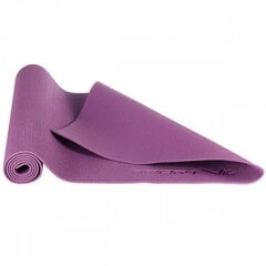 Тонкий нескользкий коврик для тренировок фитнеса и йоги SportVida NBR, 6 мм (173х61х0.4 см), фиолетовый цена и информация | Коврики для йоги, фитнеса | hansapost.ee