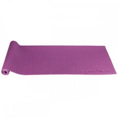 Тонкий нескользкий коврик для тренировок фитнеса и йоги SportVida NBR, 6 мм (173х61х0.4 см), фиолетовый цена и информация | Коврики для йоги, фитнеса | hansapost.ee