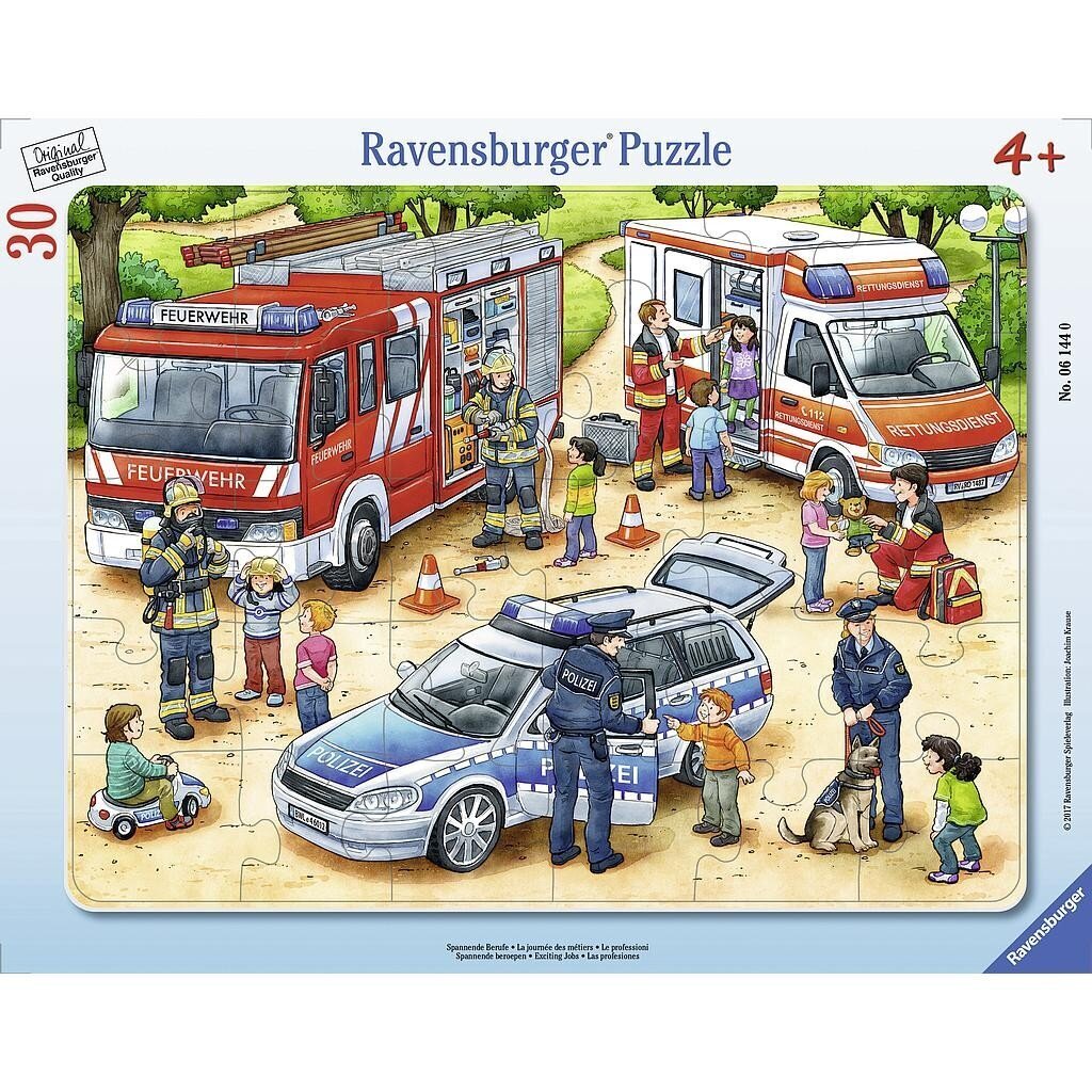 Ravensburger suur plaatpusle 30 tk Erilised ametid цена и информация | Pusled lastele ja täiskasvanutele | hansapost.ee