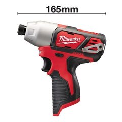 Аккумуляторный импульсный винтоверт MILWAUKEE M12 BID-0 цена и информация | Дрели и шуруповёрты | hansapost.ee