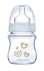 Laia kaelaga lutipudel CANPOL Easy Start Newborn Anti-colic 120ml 35/216, beige hearts hind ja info | Canpol Babies Lastekaubad ja beebikaubad | hansapost.ee