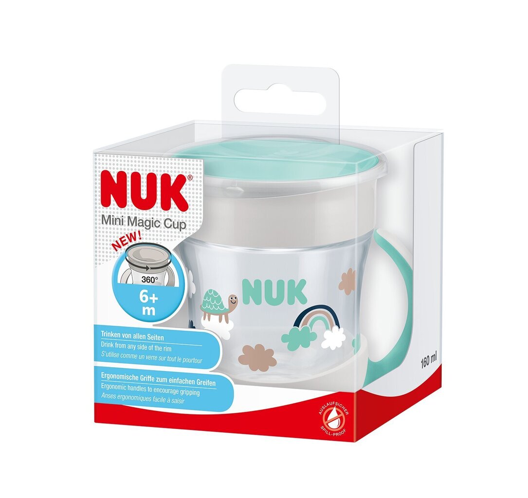 Joogitops NUK Mini Magic Cup, 160 ml, 6+ elukuud цена и информация | Lutipudelid ja tarvikud | hansapost.ee