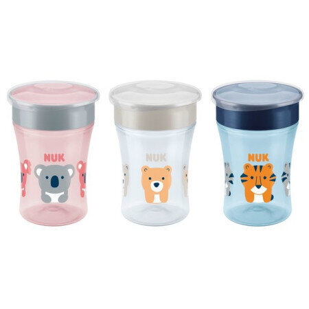 Joogitops NUK Magic Cup, 230 ml, 8+ elukuud, roosa цена и информация | Lutipudelid ja tarvikud | hansapost.ee