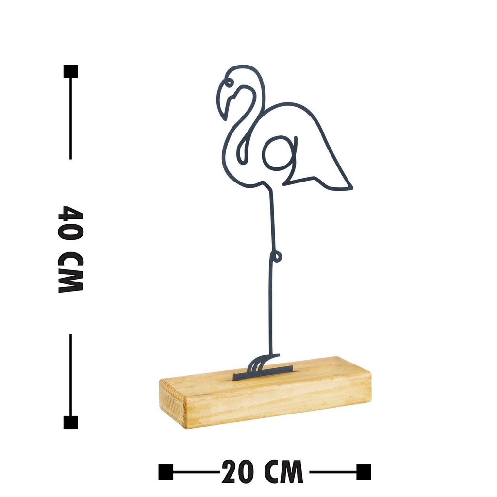 Dekoratiivne kuju Stork Black цена и информация | Sisustuselemendid | hansapost.ee