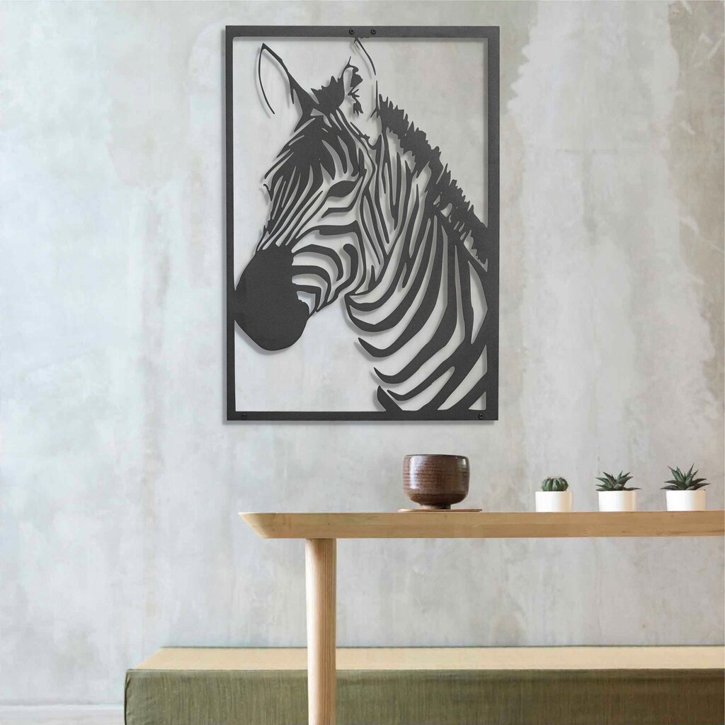 Metallist seinadekoratsioon Zebra hind ja info | Sisustuselemendid | hansapost.ee