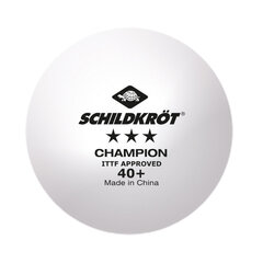 Набор мячей для настольного тенниса Donic Schildkröt 3* Champion ITTF Poly 40+, 3 шт. цена и информация | Ракетки для настольного тенниса, чехлы и наборы | hansapost.ee
