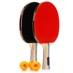 Комплект для настольного тенниса Meteor Sirocco, 2 ракетки 3 мячика цена и информация | Ракетки для настольного тенниса, чехлы и наборы | hansapost.ee