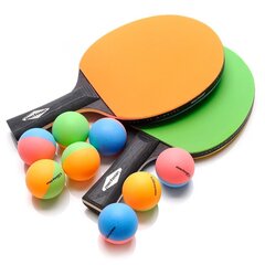 Набор для настольного тенниса Meteor Rainbow 2 ракетки, 8 мячей цена и информация | Ракетки для настольного тенниса, чехлы и наборы | hansapost.ee