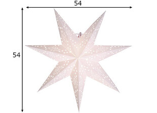 Лампа Star Romantic 54см, белая цена и информация | Рождественские украшения | hansapost.ee