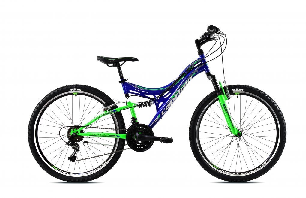 Noorukite jalgratas Capriolo CTX 260 26" sinine-roheline, raam 16 цена и информация | Jalgrattad | hansapost.ee