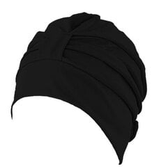 Fabric swimcap with plastic lining and adjustable velcro closure 3473 20 black цена и информация | Шапки для плавания | hansapost.ee