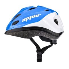 Детский велосипедный шлем Meteor KS07, синий/белый цена и информация | Шлемы | hansapost.ee