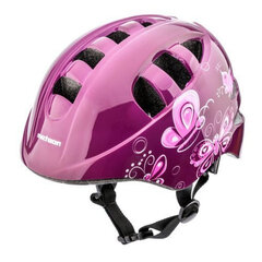 Детский велосипедный шлем Meteor KS08 Pink Butterflies, розовый цена и информация | Шлемы | hansapost.ee