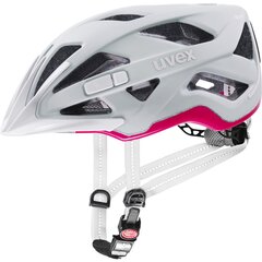 Велосипедный шлем Uvex City Active, белый/розовый, 56-60 см цена и информация | Шлемы | hansapost.ee
