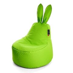 Kott-tool Qubo™ Baby Rabbit, gobelään, heleroheline price and information | Bag chairs, armchairs and poufs for children | hansapost.ee