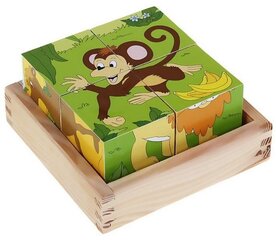 Kuubiku pusle "Loomaaaed", Woody hind ja info | Woody Laste mänguasjad alates 3.a | hansapost.ee