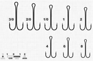 Двойные крючки Kujira 520 Bn Spining Nr.3/0 цена и информация | Kujira Спорт, досуг, туризм | hansapost.ee
