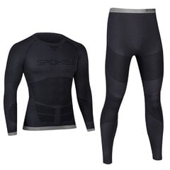 Spokey meeste termopesukomplekt DRY HI OPTIMA, must price and information | Sportswear for men | hansapost.ee