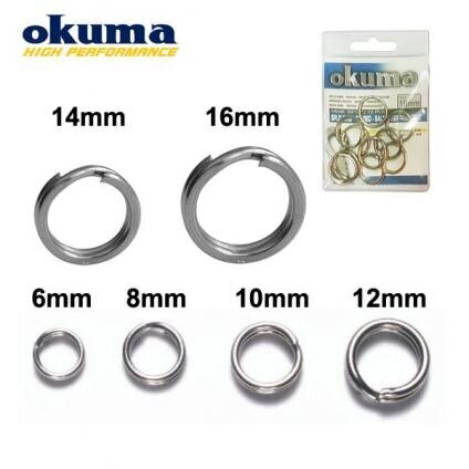 Sõrmused Okuma Split Saltwater 14mm цена и информация | Muud kalastustarvikud | hansapost.ee