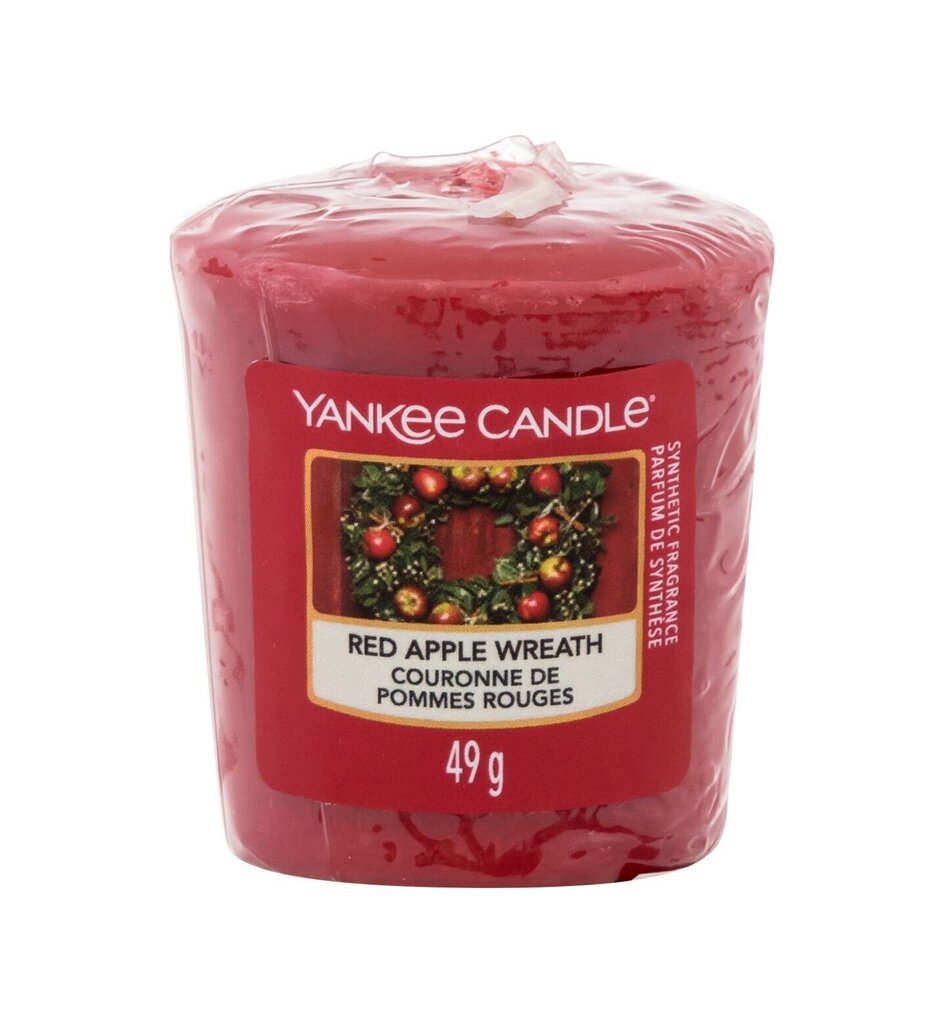 Lõhnaküünal Yankee Candle Red Apple Wreath 49 g цена и информация | Küünlad, küünlajalad | hansapost.ee