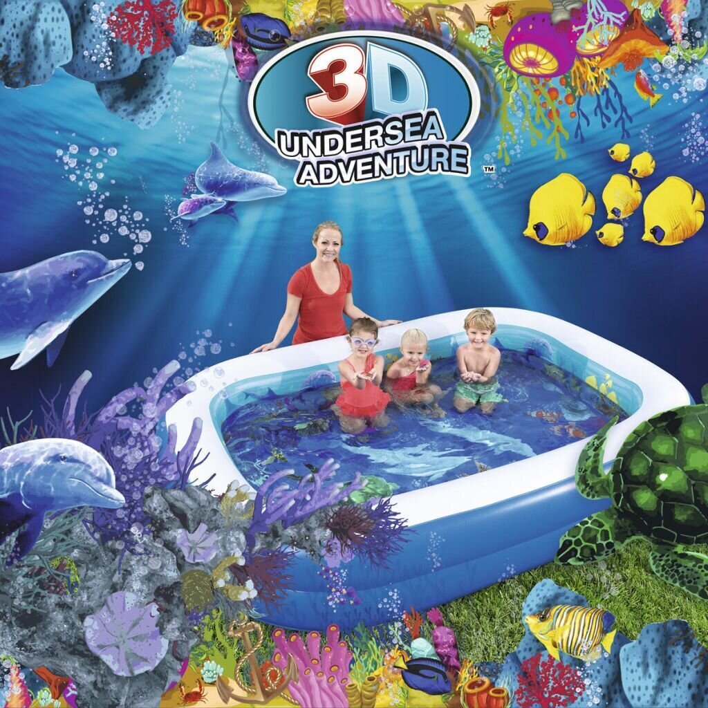 Täispuhutav bassein Bestway Undersea Adventure, 262x175x51 cm цена и информация | Basseinid | hansapost.ee