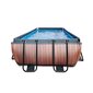 Karkassiga bassein filtri, katuse ja soojuspumbaga Exit Wood, 400x200cm, pruun цена и информация | Basseinid | hansapost.ee