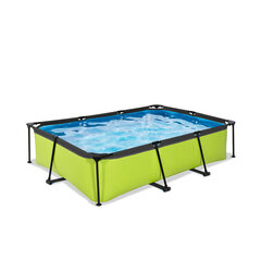 Каркасный бассейн с фильтром Exit Lime 300x200x65 см, зеленый цена и информация | Бассейны | hansapost.ee
