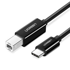 Кабель принтера USB 2.0 C-B UGREEN US241, 2 м, черный цена и информация | Кабели для телефонов | hansapost.ee