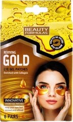 Hüdrogeelist silmapadjad Beauty Formulas Gold 12 tk. hind ja info | Näomaskid ja silmamaskid | hansapost.ee