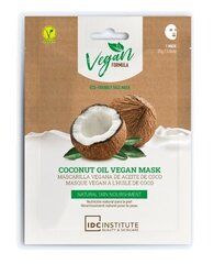 Toitev lehtmask näole IDC Institute Coconut Oil, 25 g hind ja info | Näomaskid ja silmamaskid | hansapost.ee