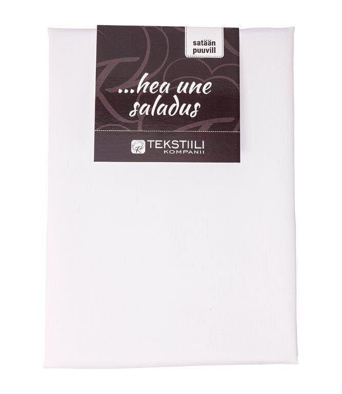 Tekstiilikompanii padjapüür Standard, satiin, valge, 50 x 60 cm hind ja info | Voodipesukomplektid | hansapost.ee