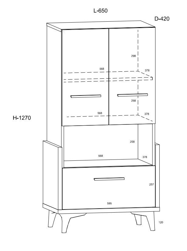 Riiul Meblocross Hey 15, valge/tumehall price and information | Riiulid lastele | hansapost.ee