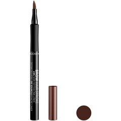 Kulmupliiats Gosh Brow Hair Stroke 24H Semi-Tattoo, 1 ml, 001 Brown цена и информация | Карандаши, краска для бровей | hansapost.ee