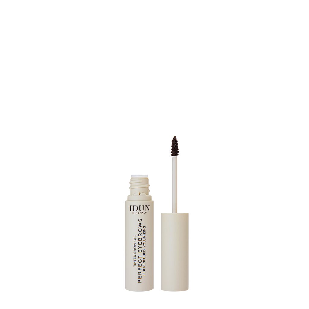 Kulmugeel Idun Minerals Perfect Eyebrows 5.5 ml, 303 Dark hind ja info | Kulmupliiatsid, -puudrid ja -värvid | hansapost.ee