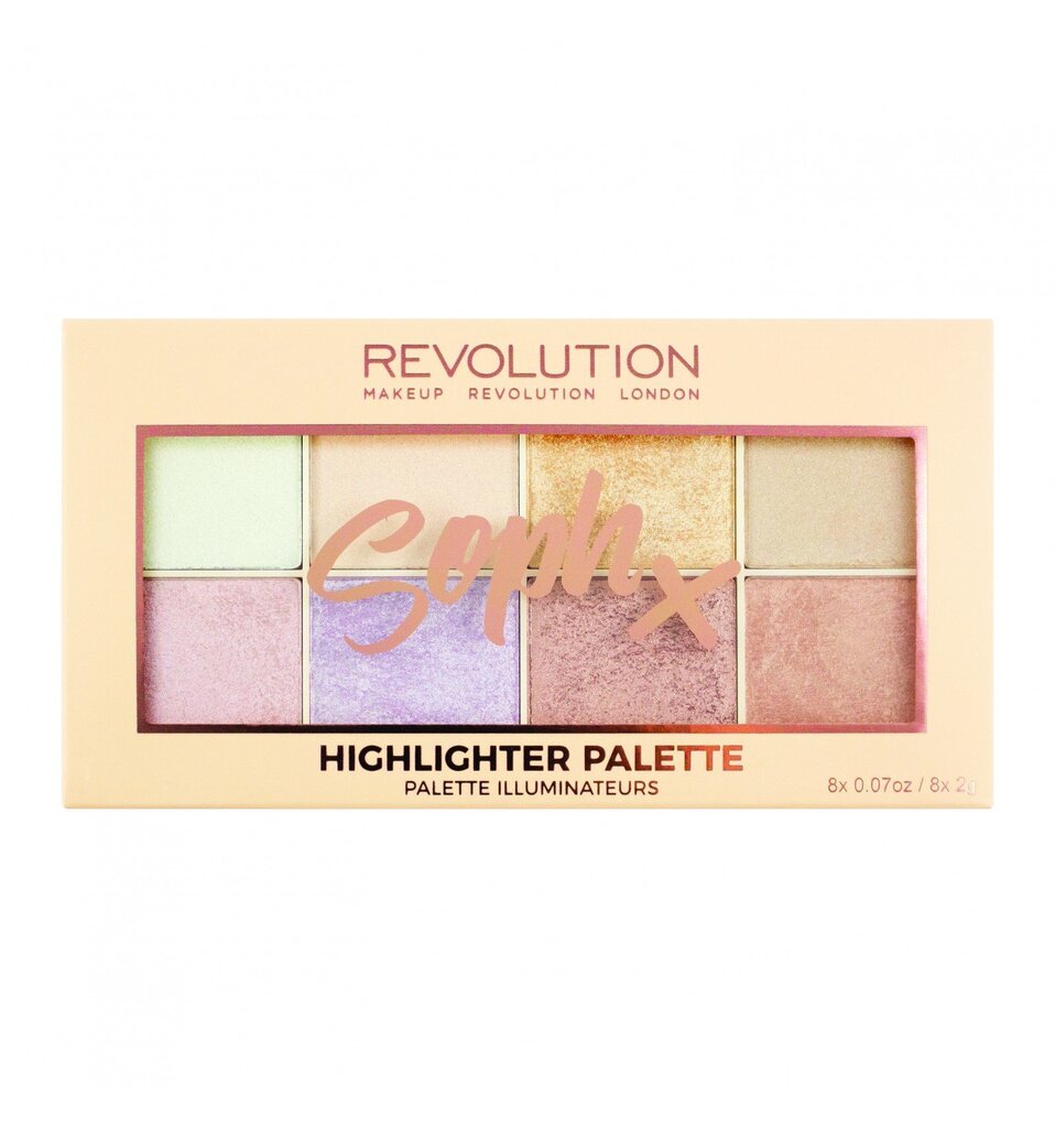 Põsepunapalett Makeup Revolution SophX 8x2.5 g hind ja info | Päikesepuudrid ja põsepunad | hansapost.ee
