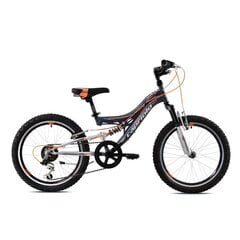 Noorukite jalgratas Capriolo CTX 200 20, hall-oranž, raam 13 hind ja info | Jalgrattad | hansapost.ee