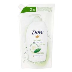 Пополнение жидкого мыла Dove Caring Cucumber & Green Tea Scent, 500 мл цена и информация | Мыло | hansapost.ee