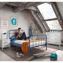 Металлическая кровать NEW YORK 120x200 см, синий цена и информация | Детские кровати | hansapost.ee