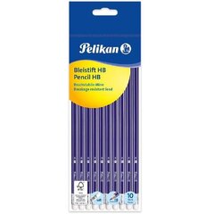 Harilikud pliiatsid Pelikan - HB, kustukummiga, 10 tk hind ja info | Kirjutusvahendid | hansapost.ee