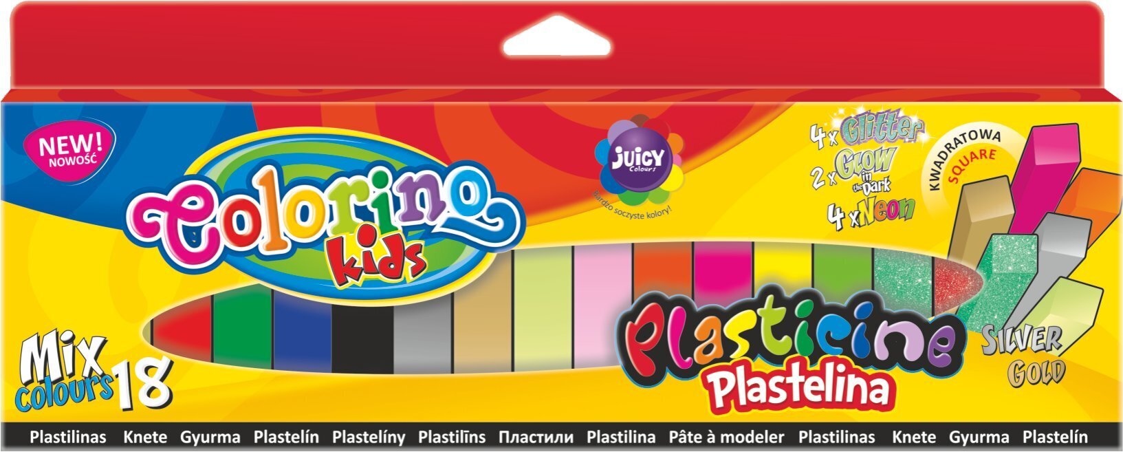 Plastiliin Colorino, 18 värvi цена и информация | Kunstitarbed, voolimise tarvikud | hansapost.ee