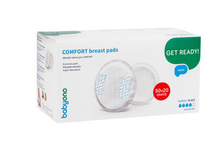 Ühekordsed rinnapadjad BabyOno Comfort 296, 70tk hind ja info | Imetamistarvikud | hansapost.ee