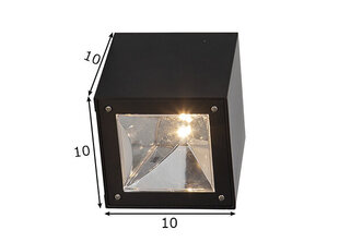 Päikesepaneeliga seinavalgusti Cube цена и информация | Уличное освещение | hansapost.ee