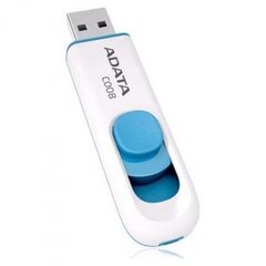 Накопитель ADATA C008 64 ГБ, USB 2.0, белый цена и информация | USB накопители | hansapost.ee